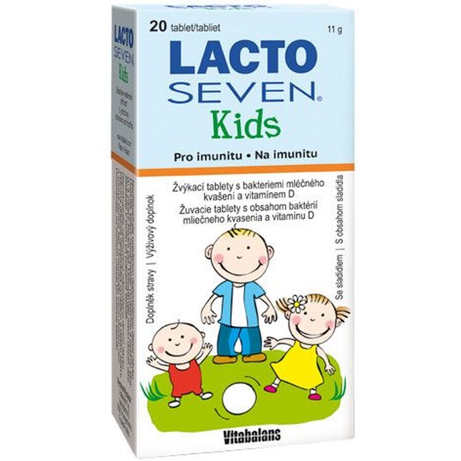 Vitabalans Oy LACTOSEVEN KIDS kauwtabletten 20 stuks