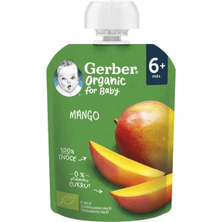 Gerber Bio mango zakje 100% ORGANIC 6m+ 16 x 90 g