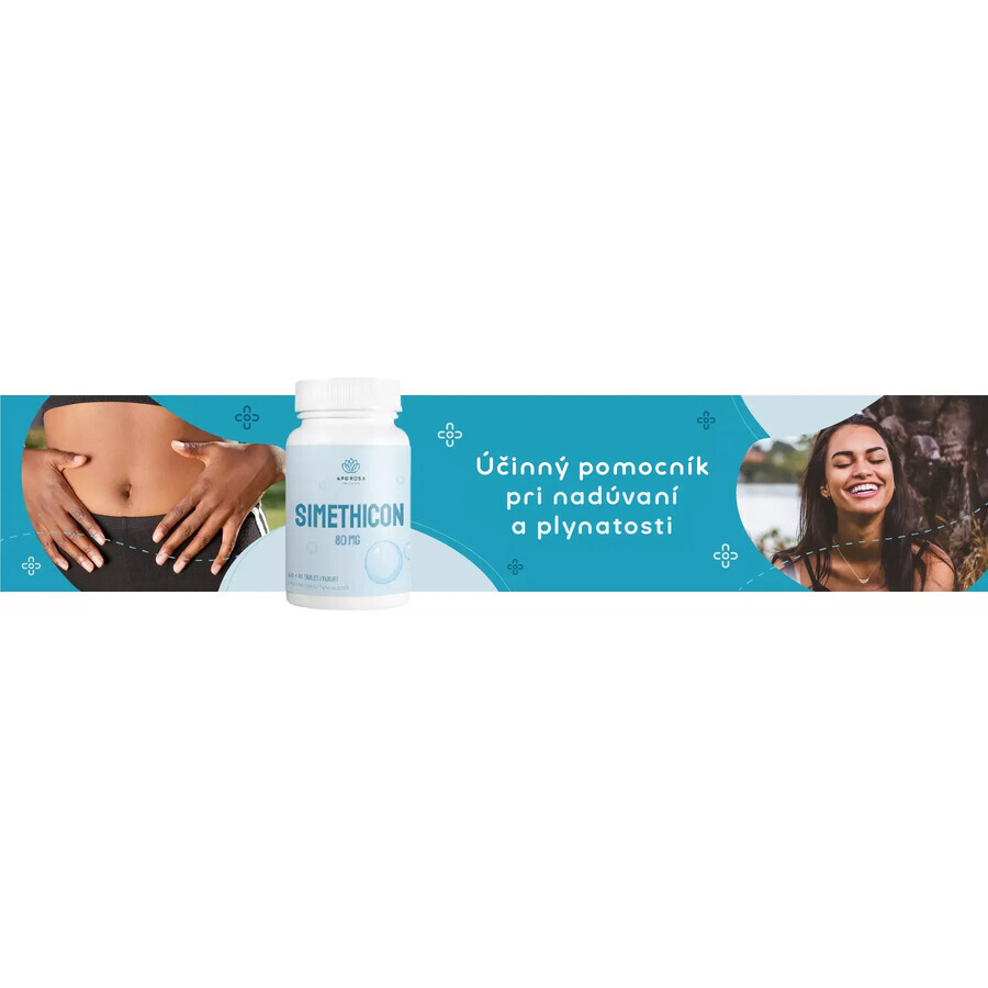 Aporosa Simethicon 80 mg 50 comprimate