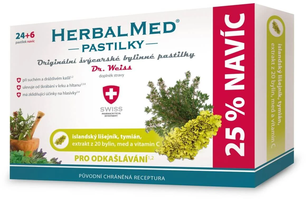 HerbalMed Sputum expectoration lozenges - Dr. Weiss 30 lozenges