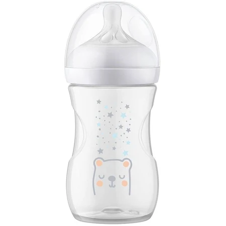 Biberón Philips Avent Natural Response con válvula AirFree 260 ml, 1m+ Oso