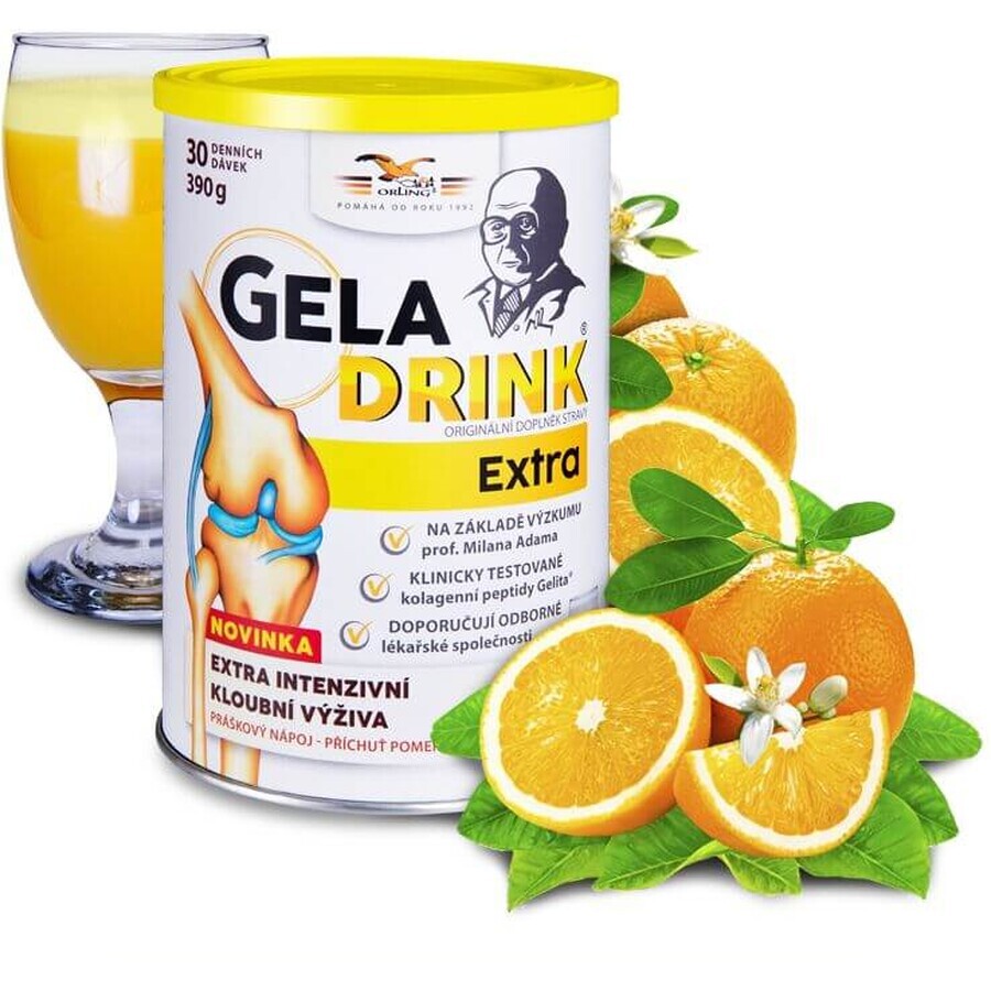 Geladrink Extra drinkpoeder sinaasappelsmaak 390 g