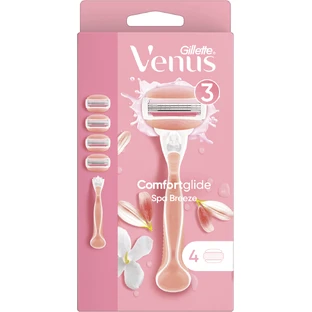 Afeitadora Gillette Venus ComfortGlide Spa Breeze + 4 cabezales de afeitado