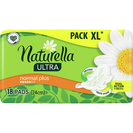 Serviettes hygiéniques Ultra Normal Plus à ailettes 18 pcs 1 x 18 pcs