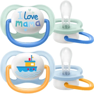 Chupete Philips Avent Ultra air Text 0-6m niño 2 piezas