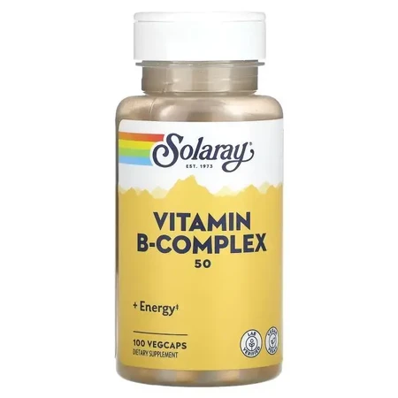 B-Complex 100 mg Solaray, 50 Kapseln, Secom