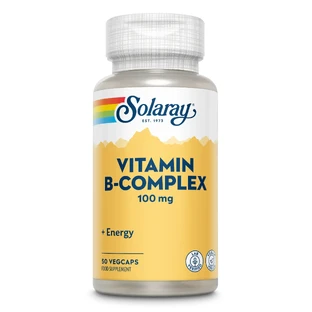 B-Complex 100 mg Solaray, 50 Kapseln, Secom
