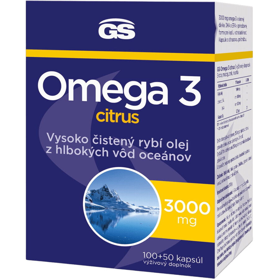 GS Omega 3 Citrus 100+50 gélules
