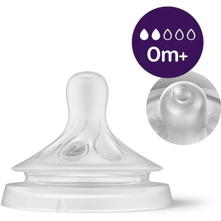 Biberon Philips Avent Natural Response avec valve AirFree, 0m+ 125ml