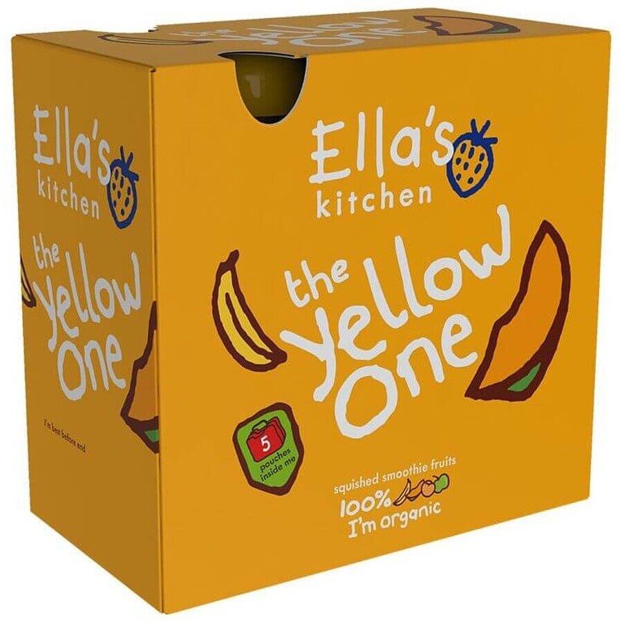 Ella's Kitchen BIO Yellow One Fruchtpüree mit Banane 5 x 90 g