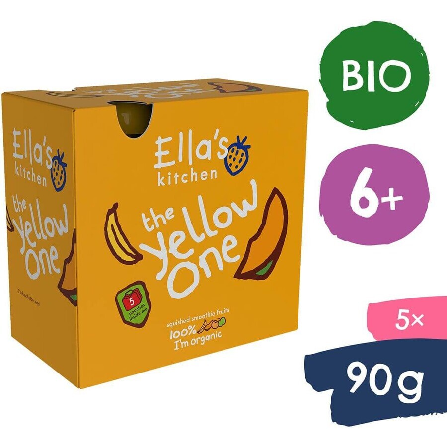 Ella's Kitchen BIO Yellow One Fruchtpüree mit Banane 5 x 90 g