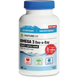 NatureVia Omega 3 One-a-Day 1000 mg 60 gélules