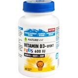 NatureVia Vitamina D3-EFECT KIDS 600 U.I. comprimate ingerabile 60 buc