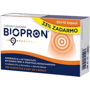 Biopron 9 Combinatie van lactobacillen, bifidobacteriën en fructooligosachariden 40 capsules