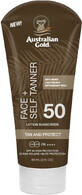 Australian Gold Face + Self Tanner, SPF 50, 88 ml