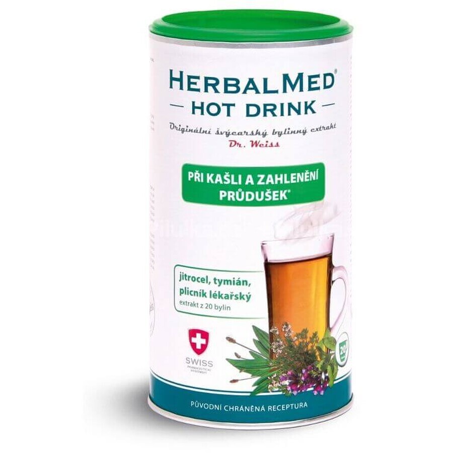 HerbalMed Băutură fierbinte Dr.Weiss - gât și bronhii 180 g
