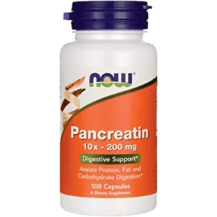 Now Foods Pancreatin 100 cápsulas