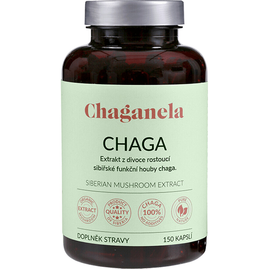 Chaganela Siberian Chaga Extract 150 capsules