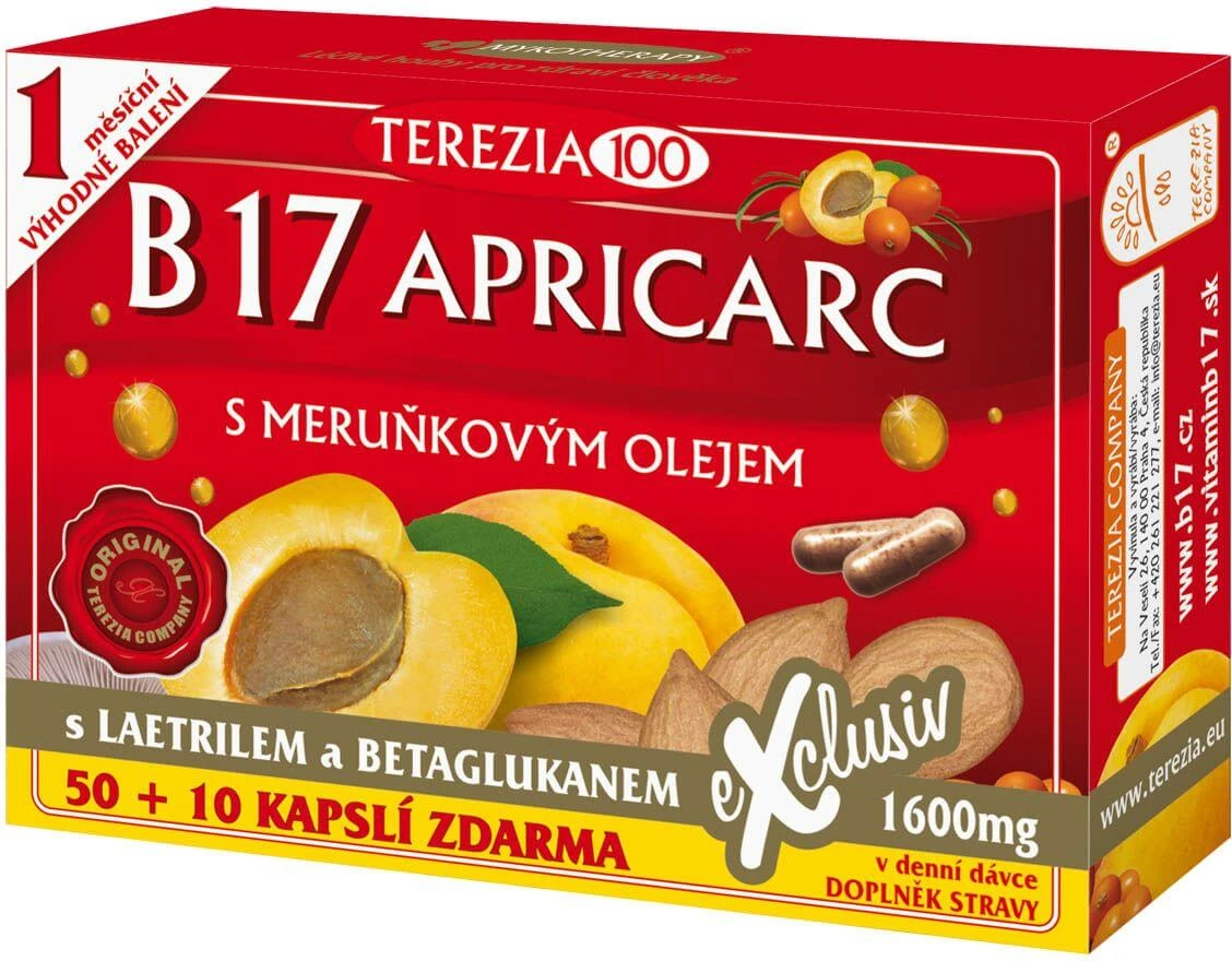 Terezia B17 Apricarc with apricot oil 60 capsules