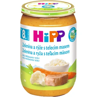 HiPP Organic Verduras y arroz con ternera 220 g