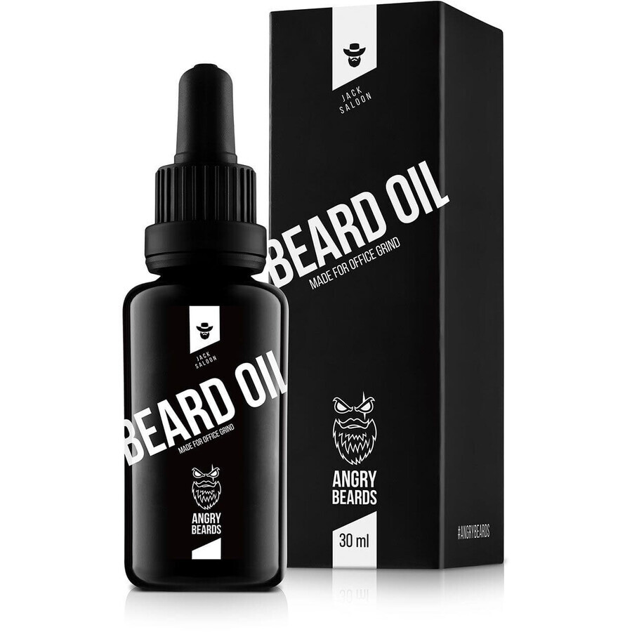 Aceite para barba Angry Beards Jack Saloon 30 ml Aceite para barba Angry Beards Jack Saloon 30 ml