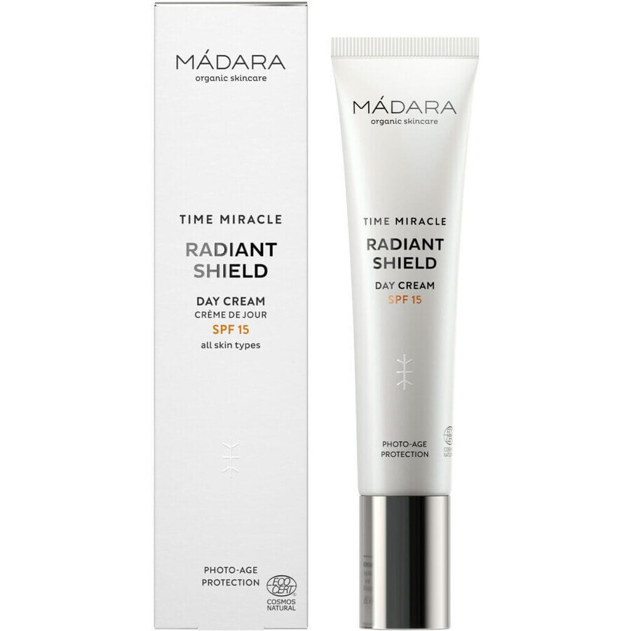 Cumpără Mádara Protective Day Cream SPF 15 Time Miracle (Crema de zi Radiant Shield SPF 15) 40 ml Mádara Protective Day Cream SPF 15 Time Miracle (Crema de zi Radiant Shield SPF 15) 40 ml