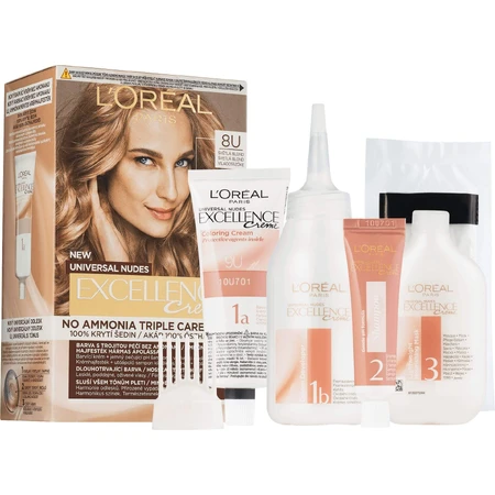 L'Oréal Paris Excellence Universal Nudes Excellence 8U Dauerhafte Haarfarbe