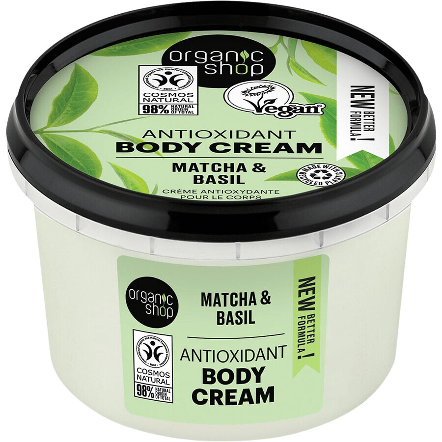 Cumpără Organic Shop Cremă de corp antioxidantă Matcha și busuioc 250 ml Organic Shop Cremă de corp antioxidantă Matcha și busuioc 250 ml