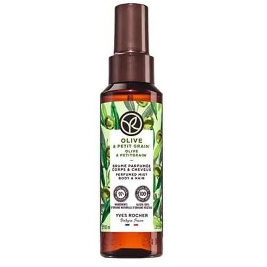 Boutique Yves Rocher Olive & petit grain spray parfumé pour le corps et les cheveux 100 ml Yves Rocher Olive & petit grain spray parfumé pour le corps et les cheveux 100 ml