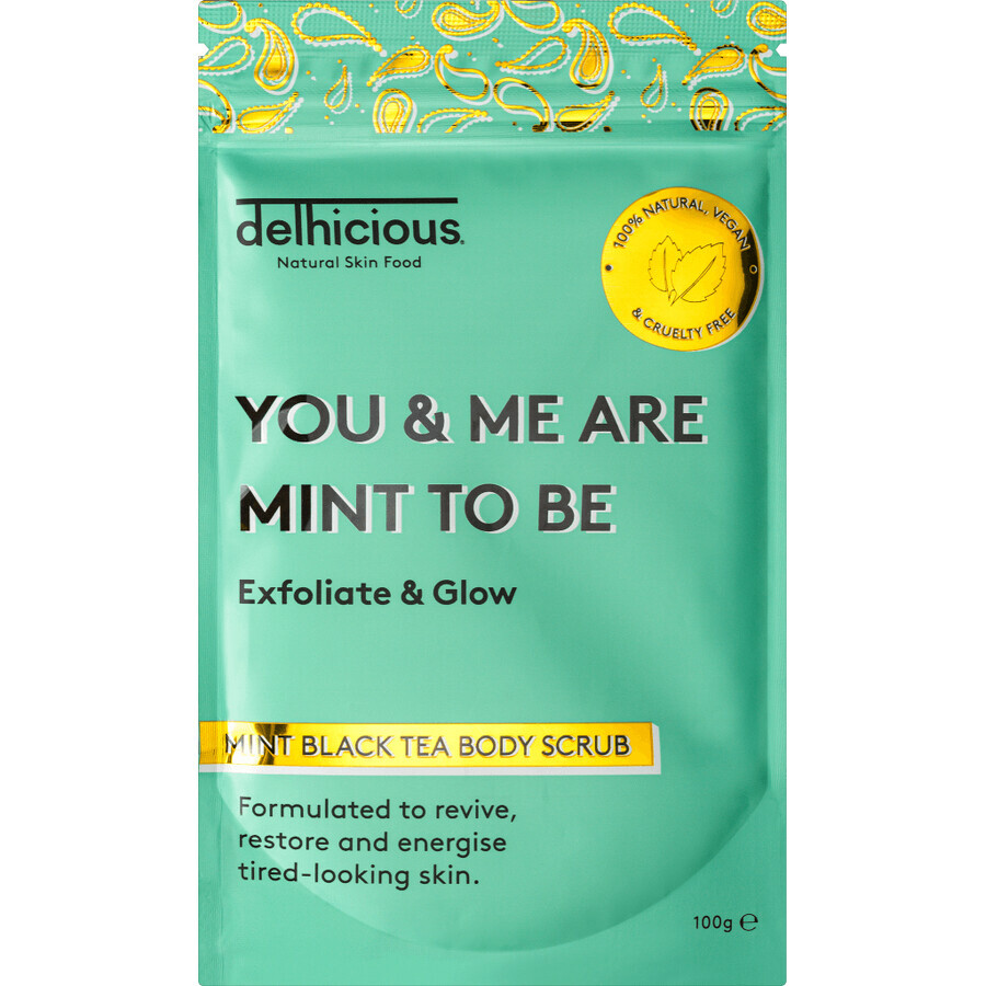 Comprar Delhicious Exfoliante Corporal Té Negro Menta 100 g Delhicious Exfoliante Corporal Té Negro Menta 100 g