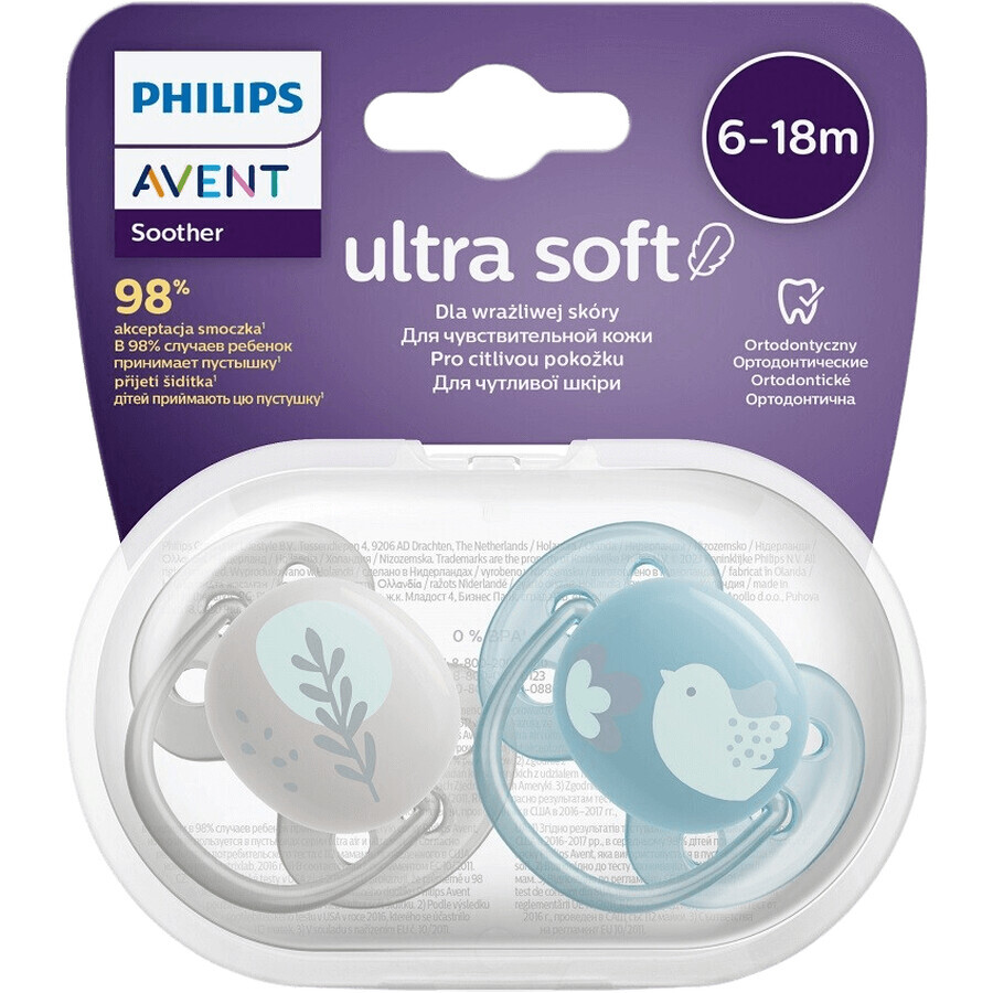 Acquista Philips Avent Ultrasoft Premium Succhietto per animali domestici 6-18m 2 pz. Philips Avent Ultrasoft Premium Succhietto per animali domestici 6-18m 2 pz.