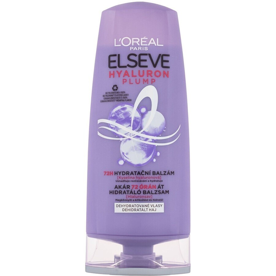 Boutique L'Oréal Paris Elseve Hyaluron Plump 72H, après-shampooing hydratant à l'acide hyaluronique 200 ml L'Oréal Paris Elseve Hyaluron Plump 72H, après-shampooing hydratant à l'acide hyaluronique 200 ml