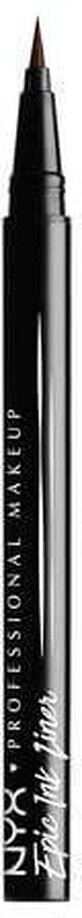 NYX Professional Makeup Epic Ink Liner - Eyeliner, 02 Brown 1 ml