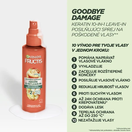 Garnier Fructis Fructis Goodbye Damage 10-in-1 leave-in keratine spray 150ml
