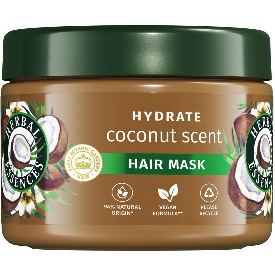 Cumpără Herbal Essences Coconut Scent Hydrate, Mască de păr pentru hrănire și hidratare 300 ml Herbal Essences Coconut Scent Hydrate, Mască de păr pentru hrănire și hidratare 300 ml