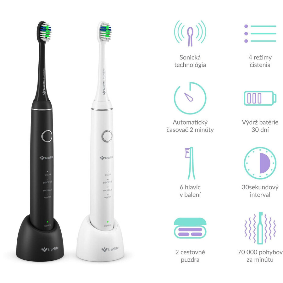 TrueLife SonicBrush Compact Duo Sonische Borstels 2 stuks