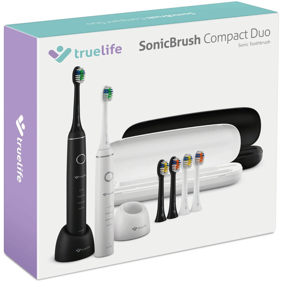 TrueLife SonicBrush Compact Duo Sonische Borstels 2 stuks