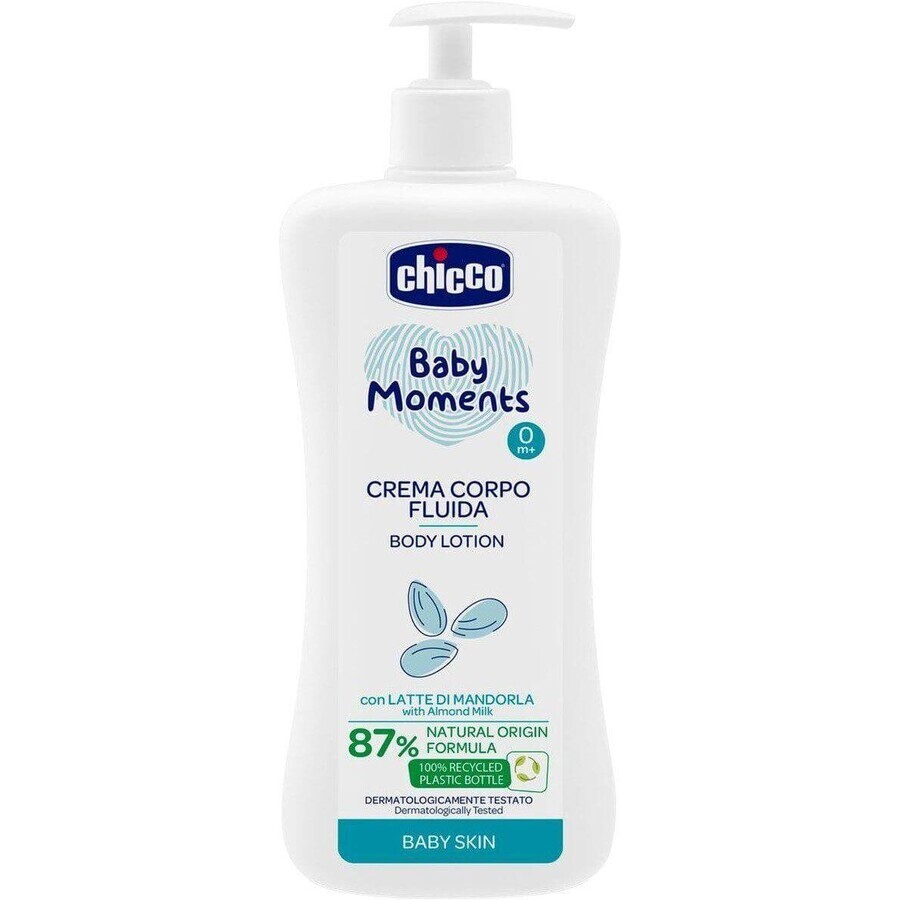 Buy Chicco Baby Moments Body Milk with dispenser 87% natural ingredients 500 ml Chicco Baby Moments Body Milk with dispenser 87% natural ingredients 500 ml