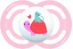 MAM Soother Soother Perfect, pink/brand 6m+