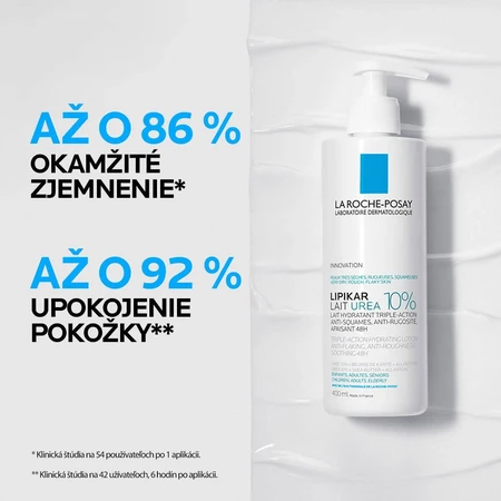 La Roche-Posay Lipikar 10% UREA lotion corporelle pour les peaux très sèches, rugueuses et squameuses 400 ml
