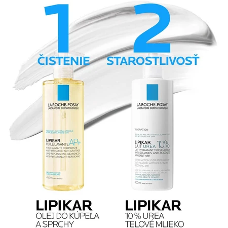 La Roche-Posay Lipikar 10% UREA lotion corporelle pour les peaux très sèches, rugueuses et squameuses 400 ml