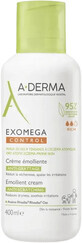 A-Derma Exomega control emollient cream for dry skin prone to atopic eczema 400 ml