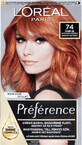 L&#39;Or&#233;al Paris Hair Color F&#233;ria Pr&#233;f&#233;rence Nuanță: 74 Dublin