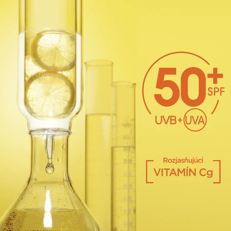 Garnier Skin Naturals Fluido UV diario iluminador con vitamina C FPS 50+ brillo, 40 ml