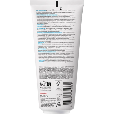 La Roche-Posay 10% UREA lotion corporelle pour les peaux très sèches, rugueuses et squameuses 200 ml