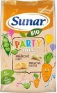 Sunar BIO Party mix, chipsuri pentru copii cu mazăre și morcov 45 g