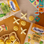 Sunar BIO Party mix, chipsuri pentru copii cu mazăre și morcov 45 g