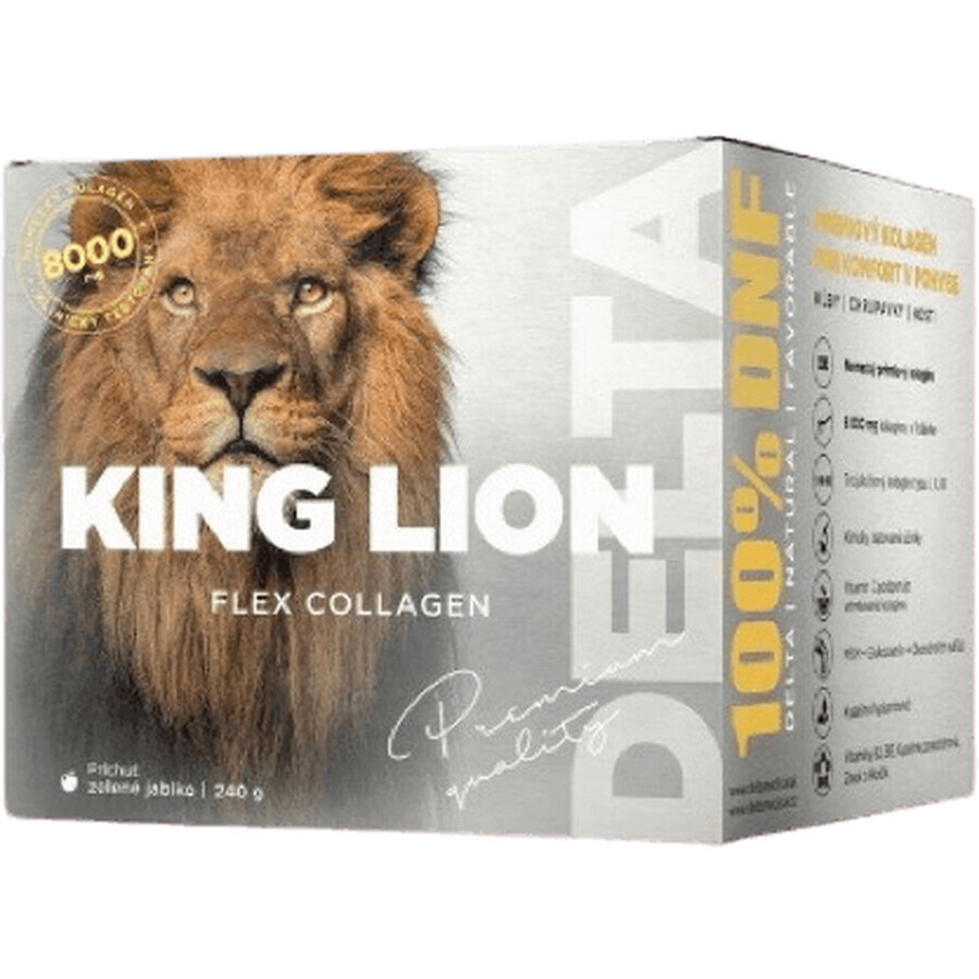 Delta KING LION flex COLLAGEN 8000 mg green apple flavor 240 g