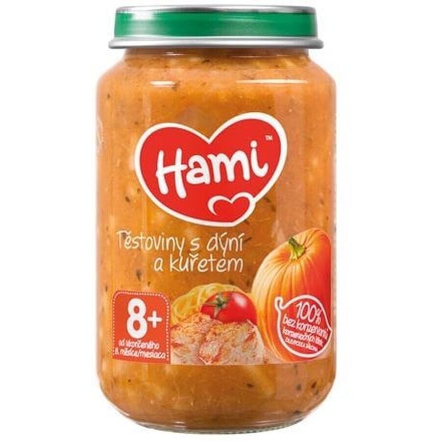 Hami Pasta con calabaza y pollo 200 g