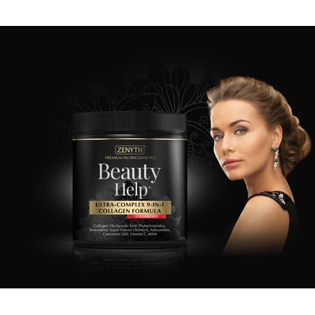 Beauty Help 9-in-1 Collageen Aardbei, 300 g, Zenyth